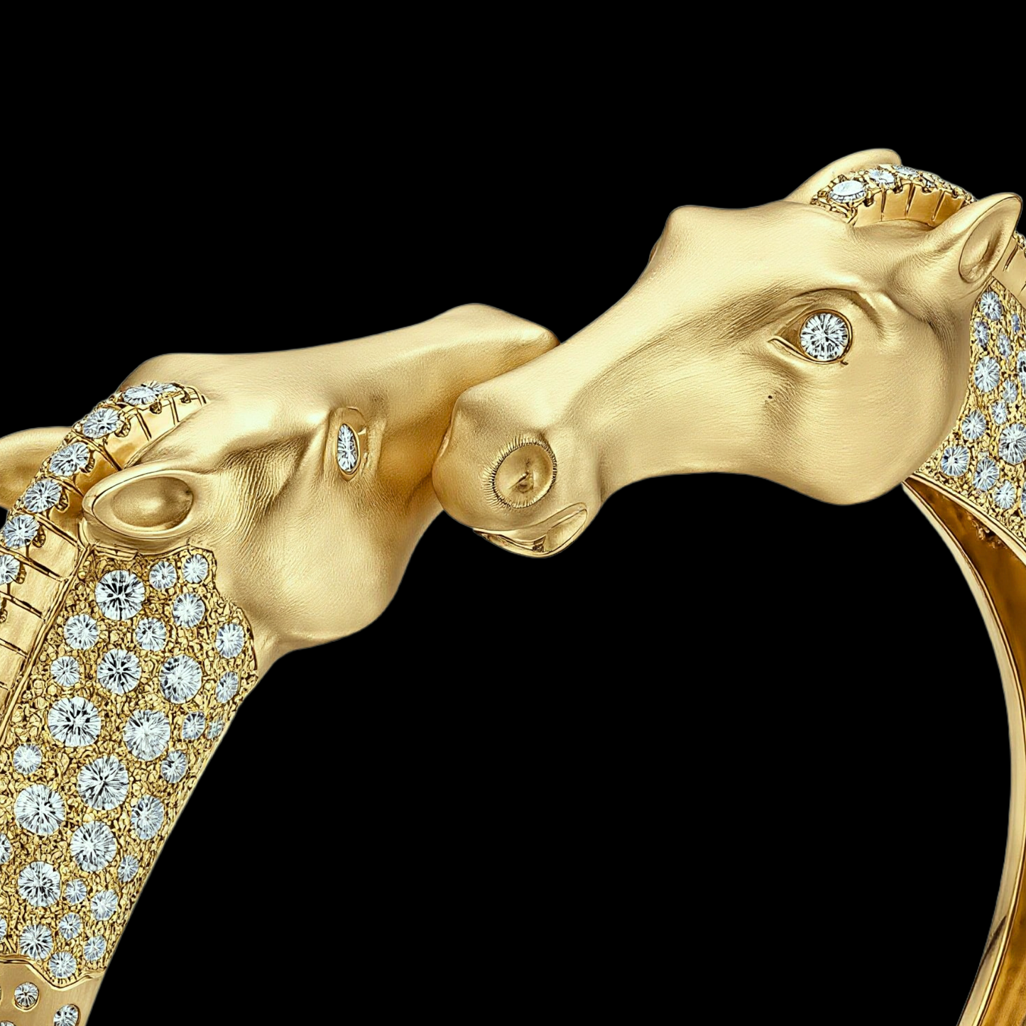 Equus Duo Bracelet, Classic Gold & Diamond