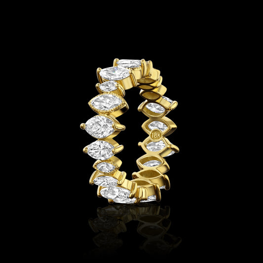 Deco Marquis Eternity Band