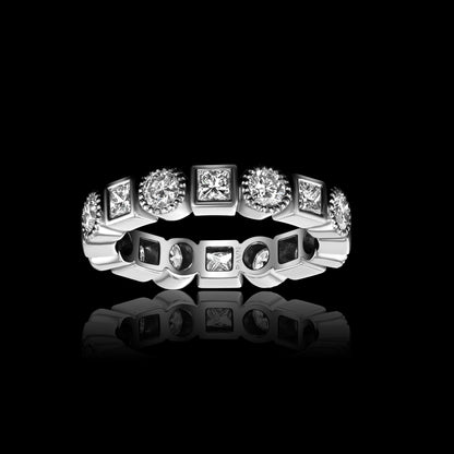 Old World Diamond Eternity Ring