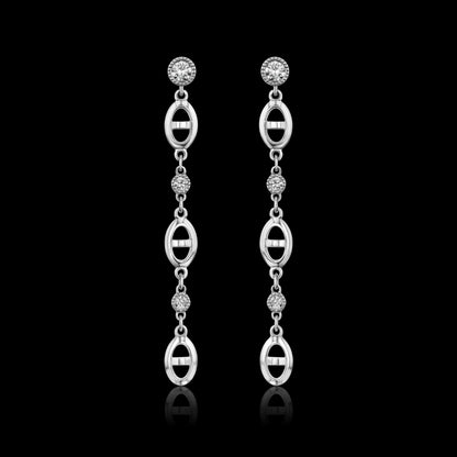 Equine Chain Drop Earrings
