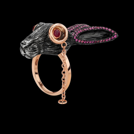 Wonderland Rabbit with Monocle