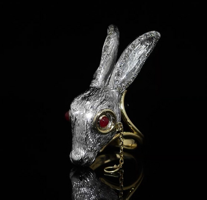 Wonderland Rabbit with Monocle