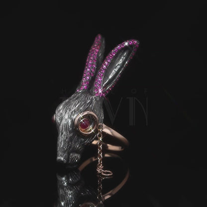 Wonderland Rabbit with Monocle